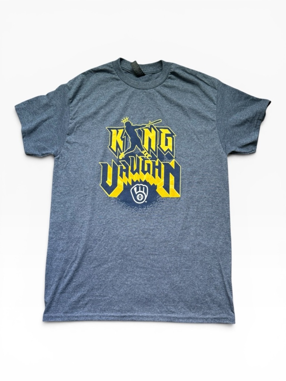 2025 Milwaukee Brewers Andrew Vaughn "King Vaughn" SGA T-Shirt - NWOT
